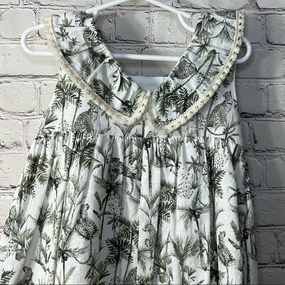 PAZ RODRIGUEZ GREEN SAFARI DRESS SPANISH MODA. - Picture 7 of 8